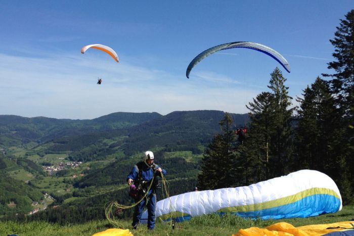Gleitschirmfliegen Paragliding in Oppenau